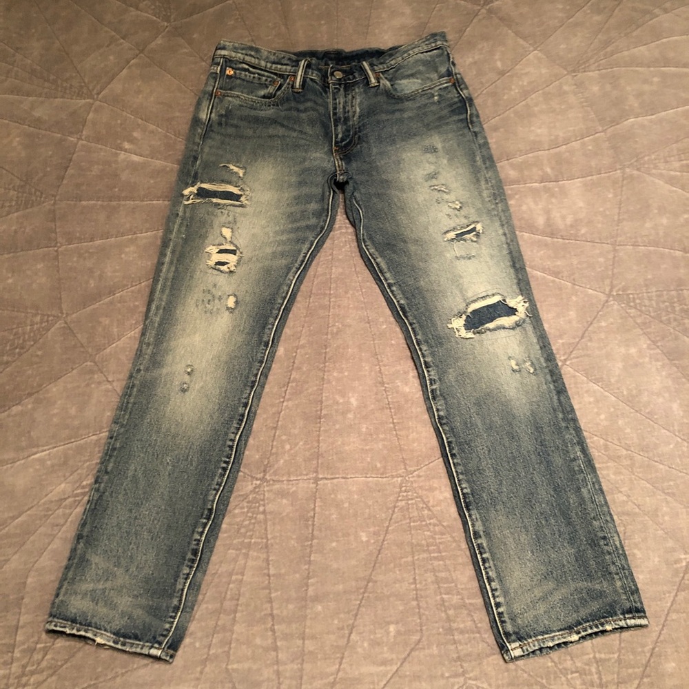 Levi’s Distressed 511 Jeans Slim Straight Leg